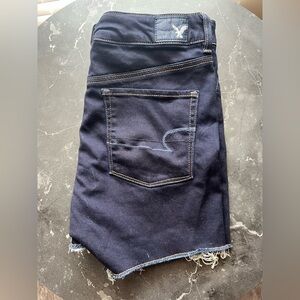 American Eagle Dark Blue Denim Shorts